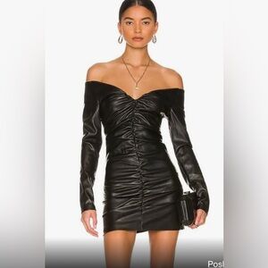 NWOT Bardot Marinella Leather Dress